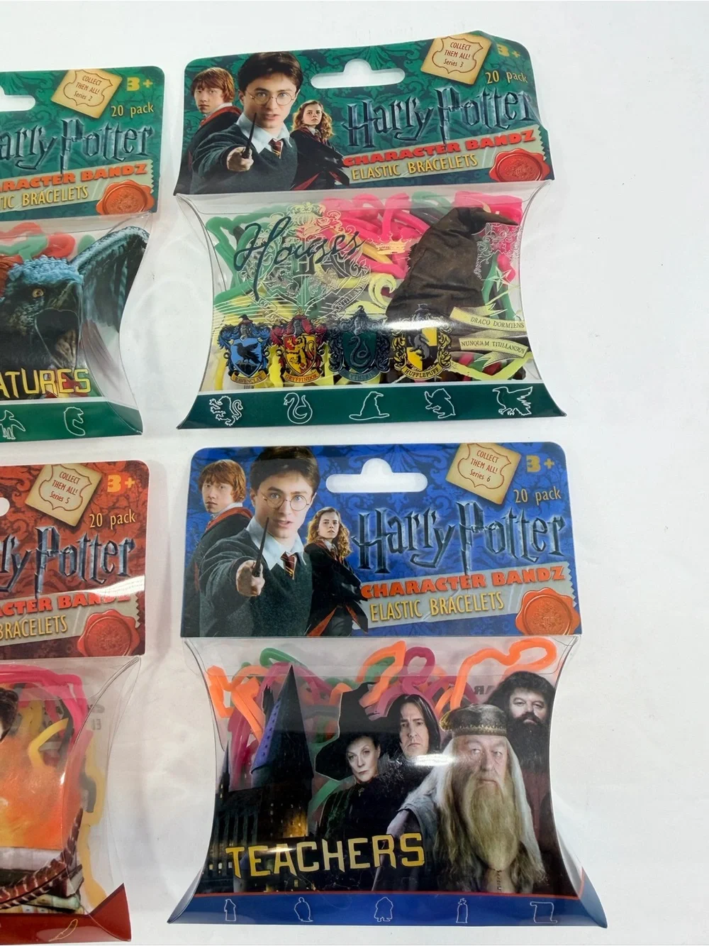 Harry Potter Character Bandz Lot of 6 Packs Vintage Silly Bands